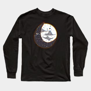 Moon Face Trippy Long Sleeve T-Shirt